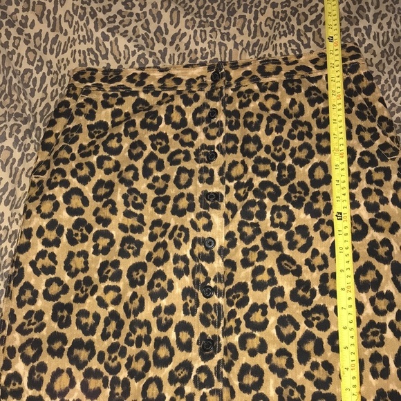 Ralph Lauren size 14 Leopard print, button down skirt with pockets Aragon print - Picture 7 of 13